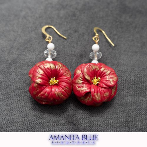 Kolczyki Red Petunia